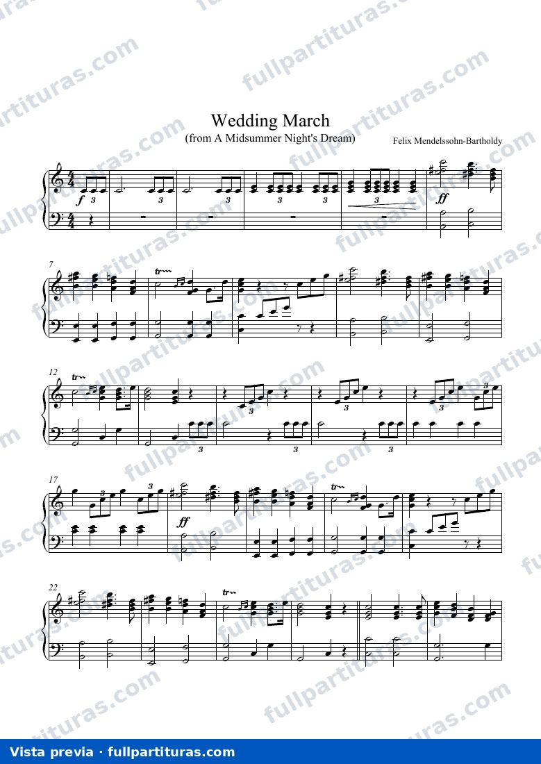 Marcha nupcial: versión piano — preview