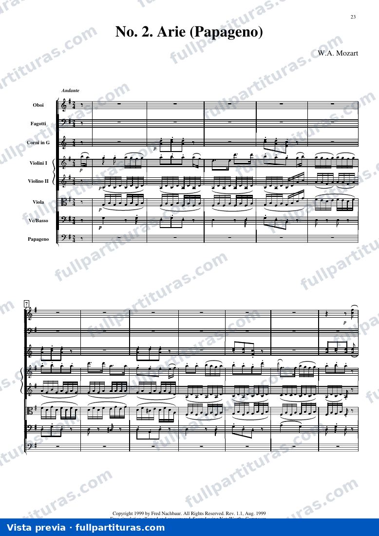 Marcha nupcial: Papageno — preview
