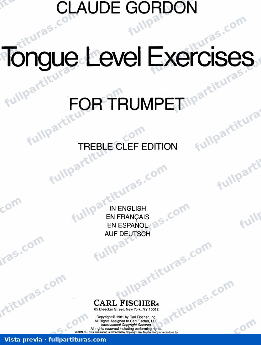 Tongue Level Exercises Book — preview