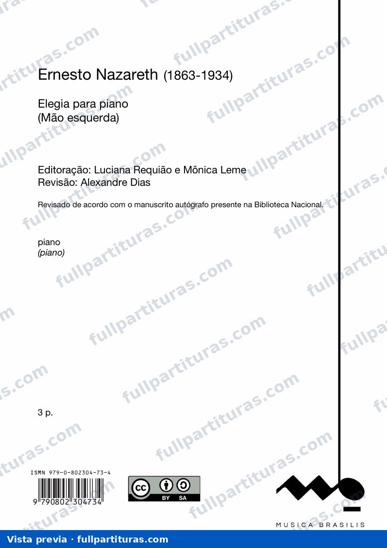 Elegia para piano — preview