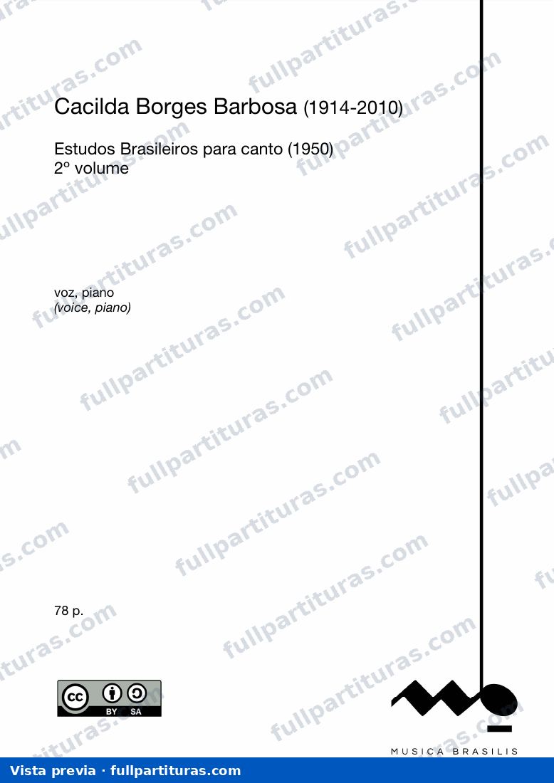 Estudos Brasileiros para canto - 2º volume — preview