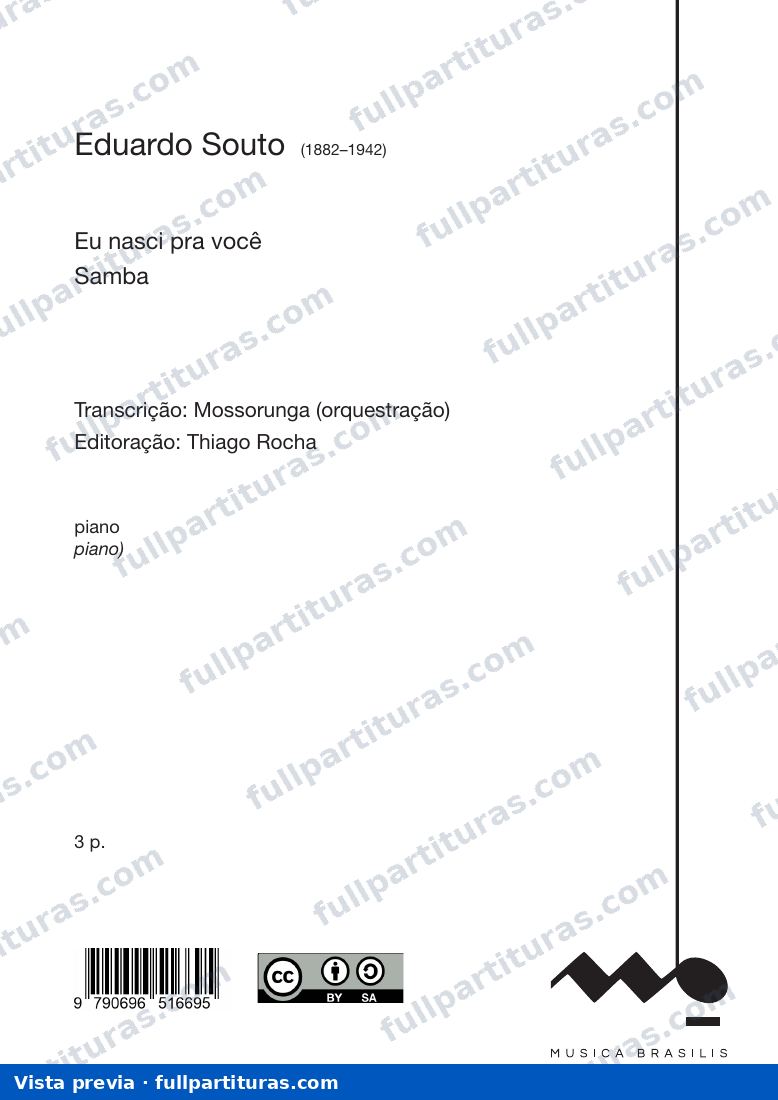 Eu nasci pra você — preview