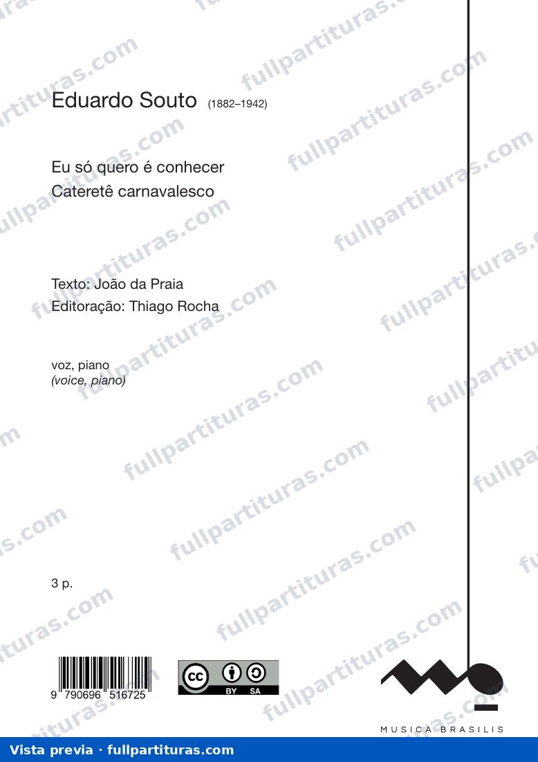 Eu só quero é conhecer — preview
