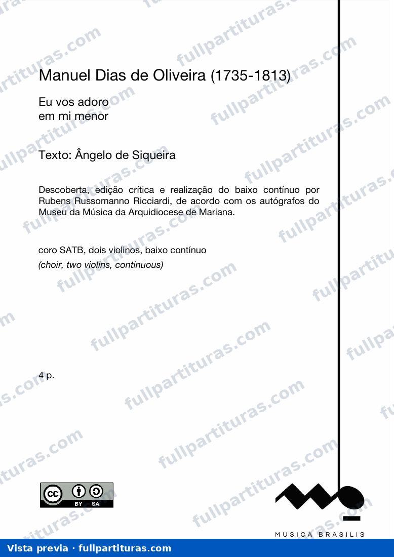 Eu vos adoro — preview