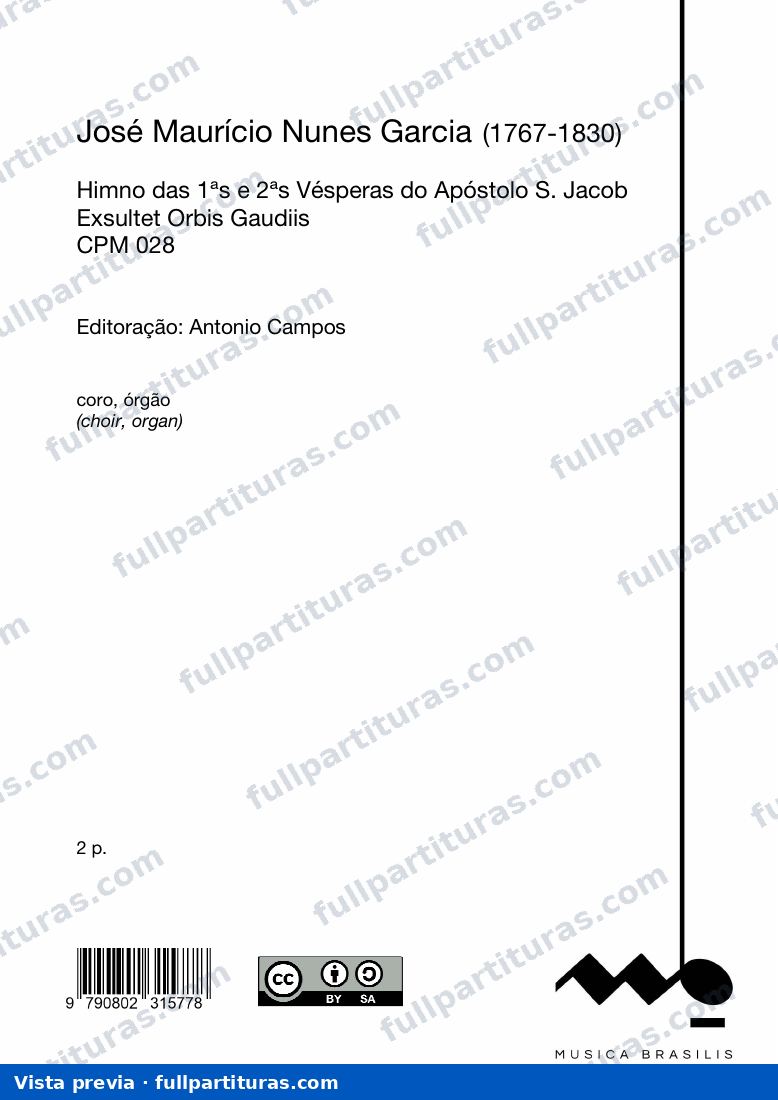 Exsultet orbis gaudis — preview