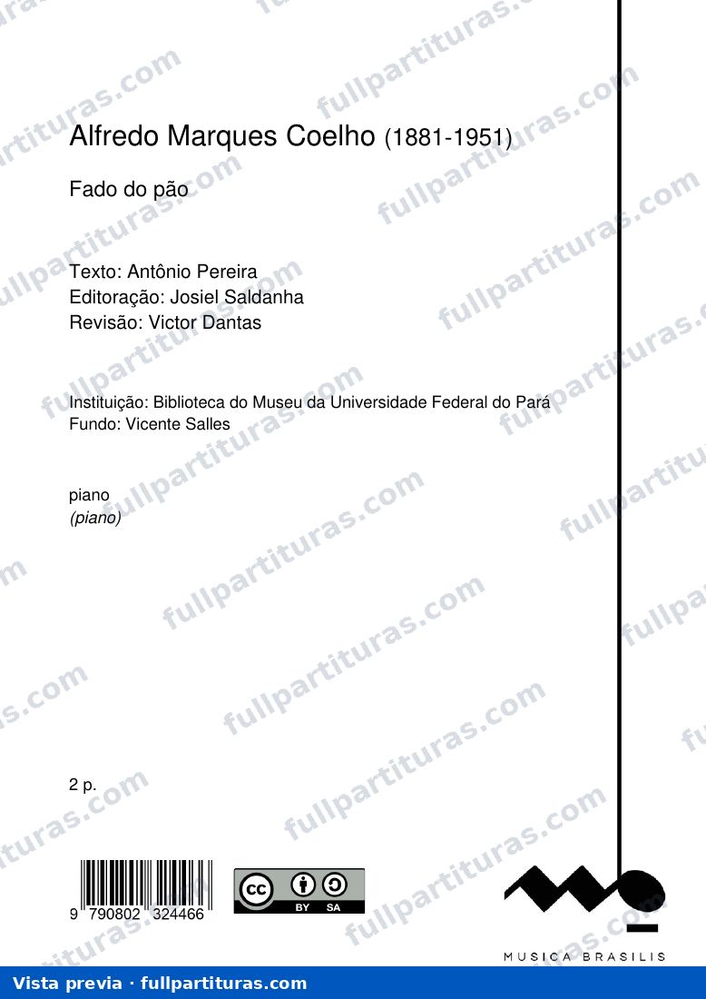 Fado do pão — preview