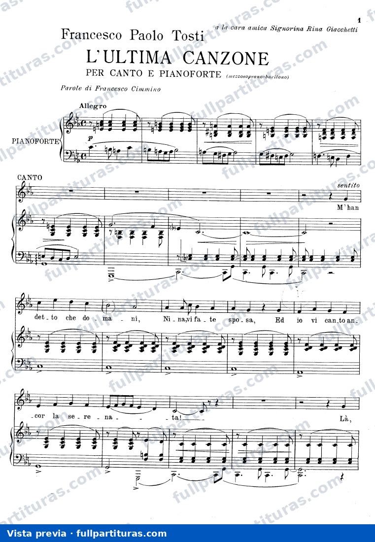 L'Ultima Canzone — preview