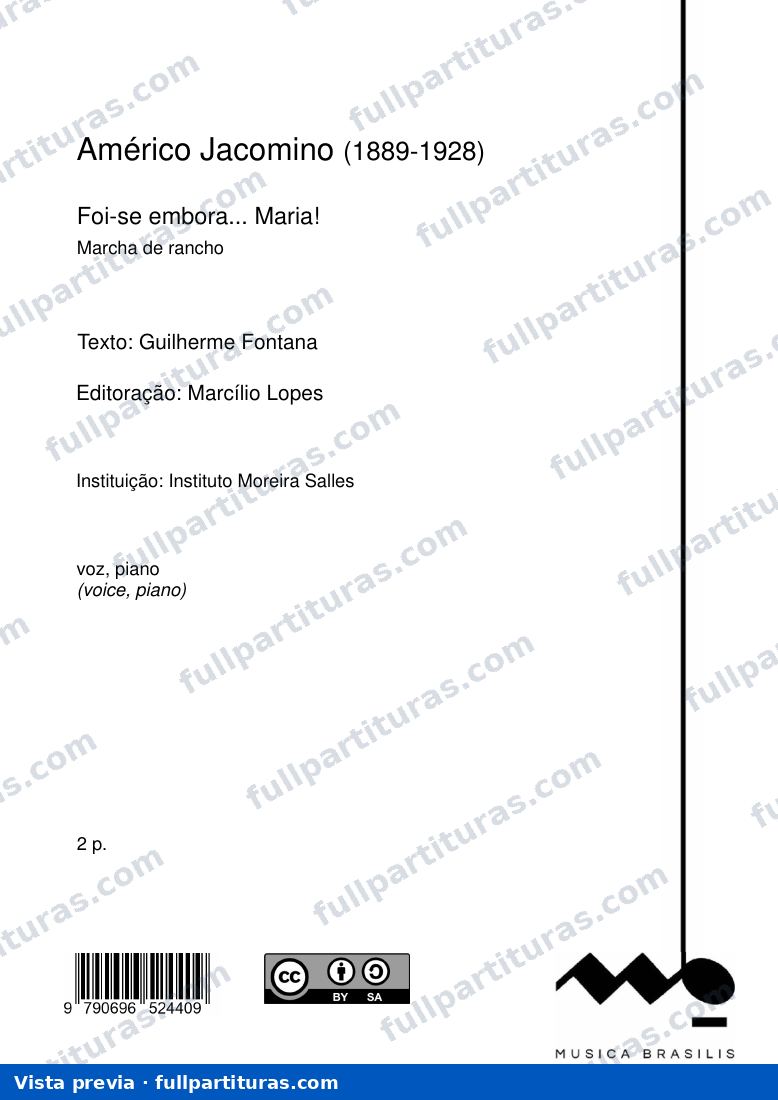 Foi Se Embora Maria — preview