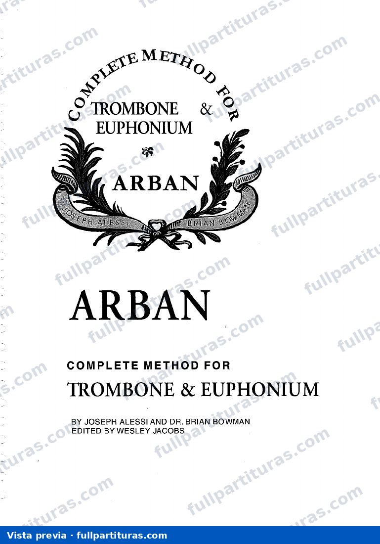 Método de Arban para trombón — vista previa