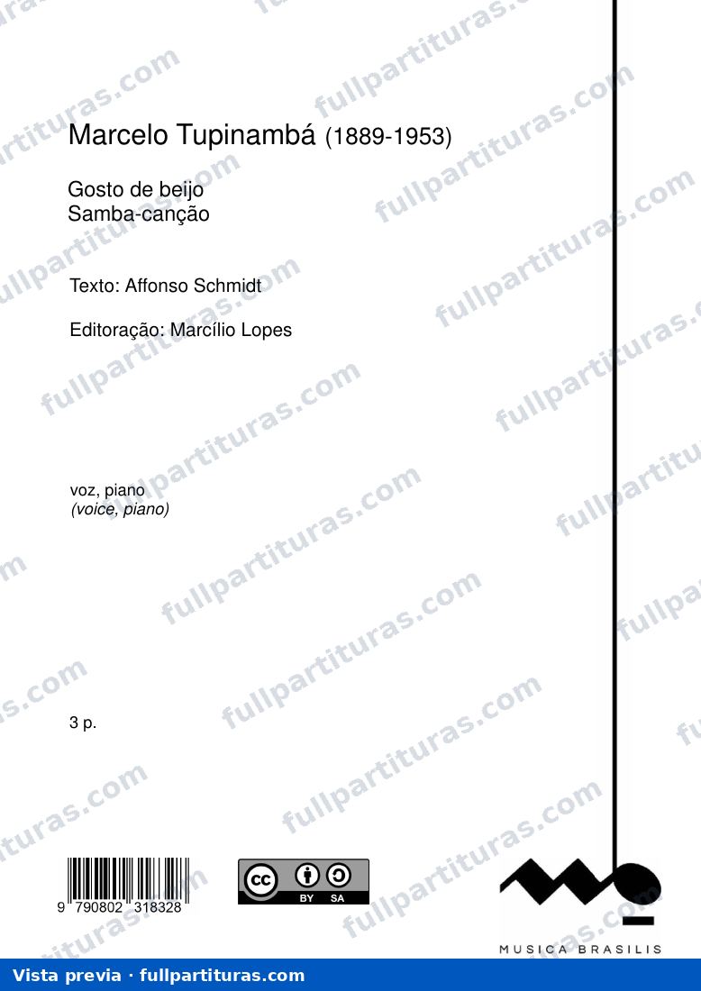 Gosto de beijo — preview