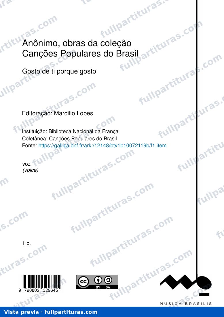 Gosto de ti porque gosto, Anônimo — preview